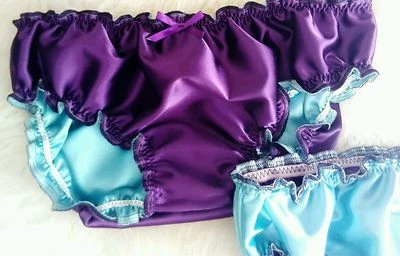 SWEETCHEEKS 🌸MADE TO ORDER*Double Layered Satin Lined "SISSY KNICKERS" any colour 🌸