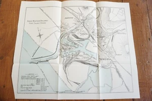 1925 GWR Port Talbot Docks Railway Map - Picture 1 of 3