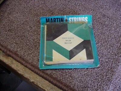 Vintage 1970s Martin Tenor ukulele strings great case candy in package RARE - Image 1 of 2