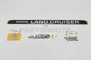 Toyota Land Cruiser OEM Genuine Tailgate Hatch 4WD VX Emblem Ornament 80 Series - Picture 1 of 3