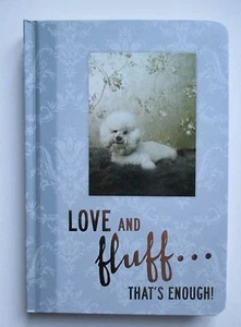 OBOT Bichon Love Fluff GLAMOUR UNLEASHED 96 lined page JOURNAL DIARY BOOK dog - Picture 1 of 5
