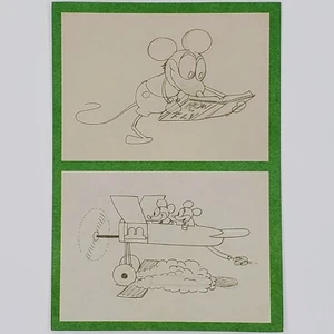 Plane Crazy Postcard Disney Mickey Mouse Museum Minnie Mouse Concept Art 4x6 - Picture 1 of 2