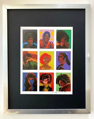 Andy Warhol | Estampado vintage 1984 damas y caballeros firmado | montado en tablero 11x14 Foto 1 de 4