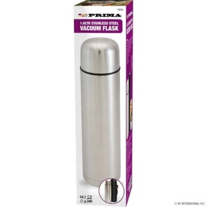 1L Edelstahl Vakuum Thermoskanne Isolierthermoskanne Heiß & Kalt 1 Liter Neu - Bild 1 von 1