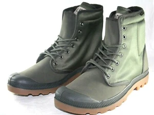 PALLADIUM PAMPA SOLID RANGER TP 75564-368-M ARMY GREEN/BELUGA MENS BOOT - Picture 1 of 9