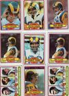 Los Angeles Rams1980 Topps 11 Cards Lot 1