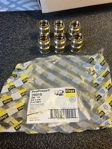 Viega ProPress 79315 3/4"x3/4" P x F NPT Bronze Female Adapter Lot of 6 - Picture 1 of 4