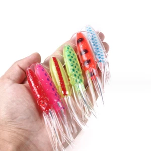 6 PIEZAS 10 CM 7,7 G Señuelo Falda Calamar Cebo Suave Trolling Pulpo Señuelo Agua Salada - Imagen 1 de 7