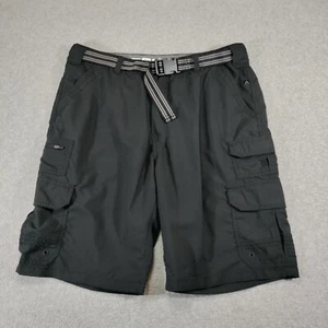 Pantalones Cortos Denali Para Hombre 36 Negro Cinturón Multi Bolsillo Carga Ligeros Híbridos - Imagen 1 de 10