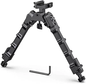 7"- 9" Adjustable Flat Spring Rifle Bipod QD Tactical Picatinny Rail Hunting - Picture 1 of 20