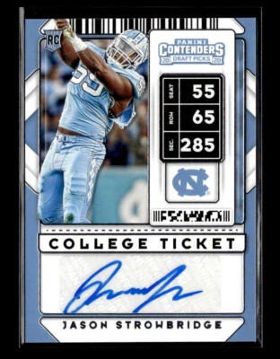 2020 Panini Contenders Draft Picks #286 Jason Strowbridge AUTO - Image 1 of 2