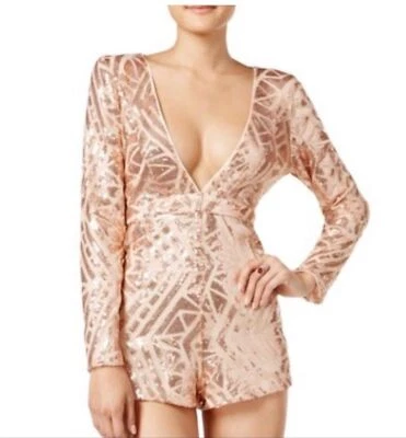 Muñeca de Cristal Oro Rosa Lentejuelas Brillante Mameluco Talla 7 - ¡Precioso! Foto 1 de 4