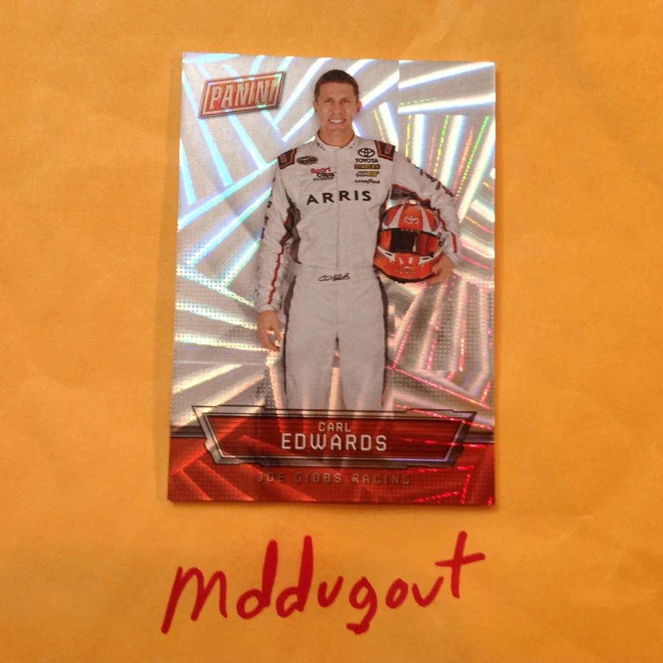 CARL EDWARDS #40 JOE GIBBS RACING Nascar Thick 55/99 Made 2016 panini National - Image 1 of 1