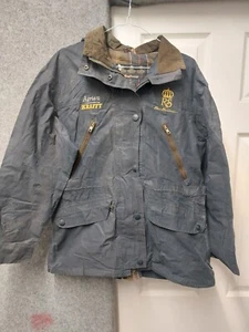 Barbour L40 Coldstream Jacke Größe 10 Damen Blau Wachsjacke - Bild 1 von 15