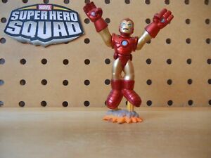 Marvel Super Hero Squad RARE Blast Off IRON MAN in Ruby / Gold of Cosmos Playset