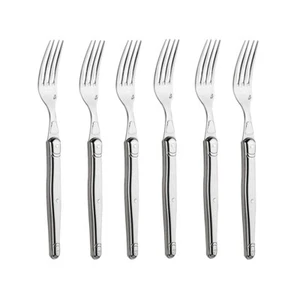 Coffret 6 fourchettes de table Laguiole en inox - Foto 1 di 2