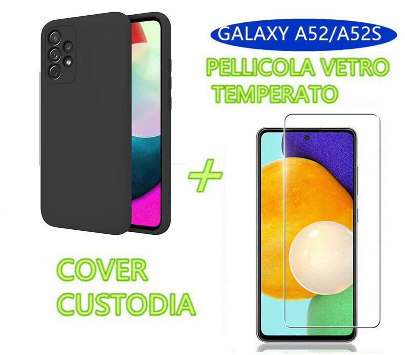 COVER CUSTODIA Nero Morbido Silicone PER  samsung galaxy A52/A52S 4G/5G - Immagine 1 di 1