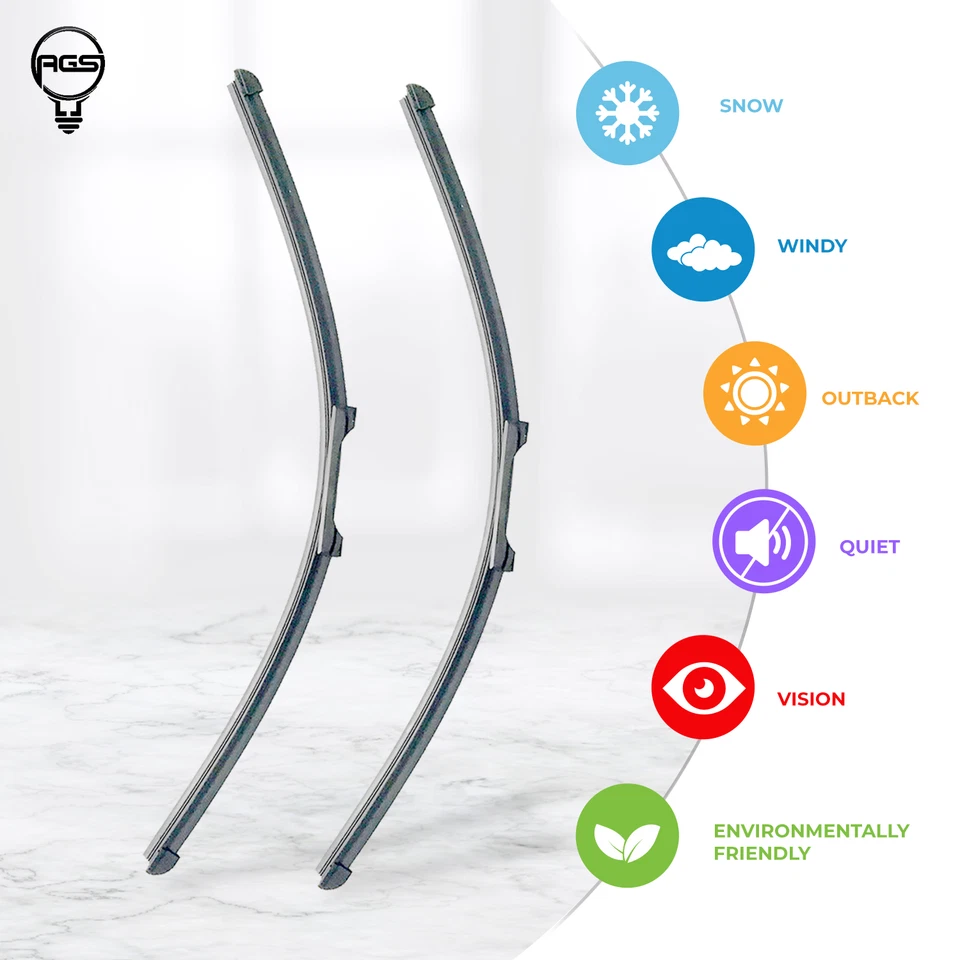 AGS Windscreen Wiper Blade 22"+21" For Porsche 911 2004 2005 2006 2007 2008 2009 - image 1 of 4