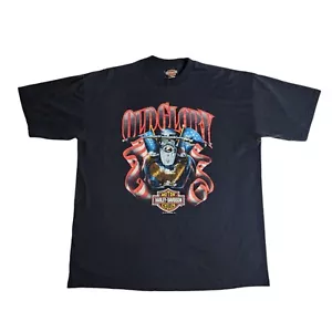 Vintage 1990 Old Glory Harley Davidson Shirt Eagle Flag Gatto PA Cat Size XL - Picture 1 of 7