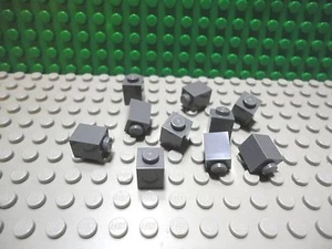 Lego 10 Dark Bluish Gray 1x1 brick block NEW - Picture 1 of 1