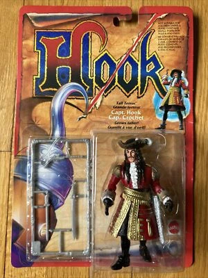 Tall Terror Captain Hook Action Figure New On Card 1991 Rare - Image 1 of 4
