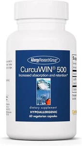 Allergy Research Group CurcuWIN 500 – 60 veg. Kapseln (758,33 EUR/kg) - Picture 1 of 3