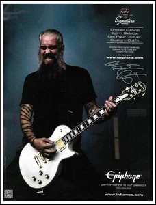 Anuncio de publicidad de guitarra personalizado Bjorn Gelotte Signature Epiphone Les Paul Jotun - Imagen 1 de 3