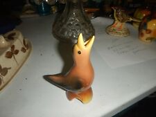 Old vintage pottery pie bird from estate multicolor