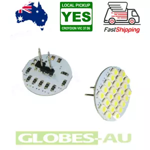 12V G4 LED FRÍO GLOBO BLANCO CÁLIDO 24x3528 Bombilla Pines Traseros Luz Caravana Jayco MR11 - Imagen 1 de 10