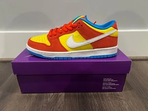 Size 9.5 - Nike SB Dunk Low Pro Bart Simpson BQ6817-602 Brand New - Fast Ship! - Picture 1 of 2