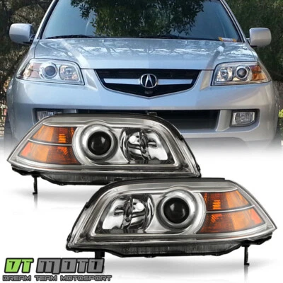 2004 2005 2006 Acura MDX Headlights Headlamps Replacement 04 05 06 Left+Right - Image 1 of 4