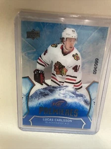 2020-21 LUCAS CARLSSON UPPER DECK ICE ICE PREMIERES ROOKIE RC 094/999 - Picture 1 of 2