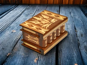 Puzzle Box, Wooden Puzzle Box, Japanese Puzzle Box, Hidden Compartment, Gift Box - Picture 1 of 8