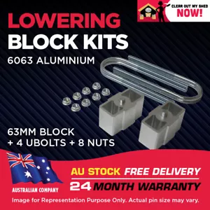 Ford Fairlane 6Cyl ZA ZB ZC ZD ZF ZG ZH Lowering Block Kit 2.5" (63mm) 1966-1979 - Picture 1 of 8