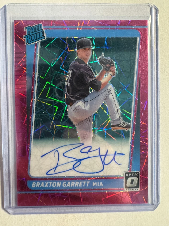 K290,660 - 2021 Donruss Optic RR Auto Pink Velocity #46 Braxton Garrett #/75 - Image 1 of 1