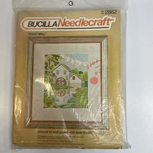 Kit de costura artesanal creativa vintage Bacilla Needlecraft molino de grano 18 x 20 nuevo - Imagen 1 de 3