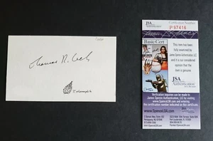 Thomas Cech signed index card Jsa Authenticated - Bild 1 von 2
