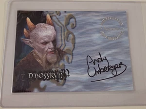2002 BUFFY VAMPIRE SLAYER D'Hoffryn ANDY UMBERGER Authentic AUTOGRAPH CARD A37 - Picture 1 of 5