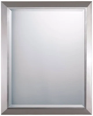 Kichler Chrome 24" x 30" Rectangular Wall Mirror - Image 1 of 2