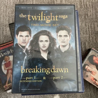 The Twilight Saga Breaking Dawn Two-Movie Set DVD NO DIGITAL - Image 1 of 2