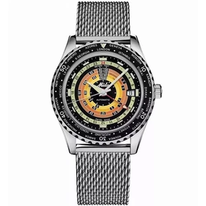 Damenuhr Mido OCEAN STAR DECOMPRESSION WORLDTIMER Silberfarben - Bild 1 von 2