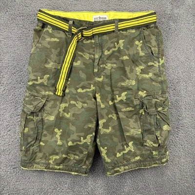 Pantalones Cortos Urban Pipeline Hombres 36 (33x12) Cinturón Ripstop Camuflaje Grueso Carga Patinador y2k Foto 1 de 4