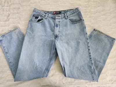 Vintage Chaps Ralph Lauren Jeans Mens 36x32 Stone Wash Denim Relaxed Fit 90s - Image 1 of 4