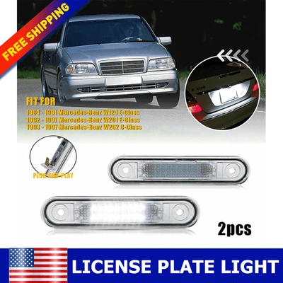 2x Luzes de LED brancas completas para 1993-1997 Mercedes-Benz W202 Classe C - Imagem 1 de 4