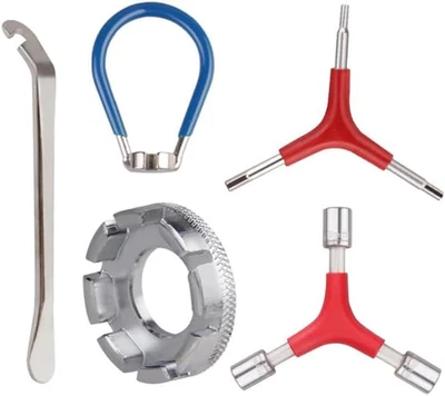 NAROSEBE Speichenschlüssel Fahrrad Aus Stahl, Speichenspanner Fahrrad Set, Fahrr - Bild 1 von 4