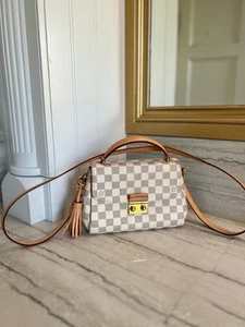Louis Vuitton Croisette Damier Azur Canvas Crossbody Bag – Strap & Dust Bag - Picture 1 of 10