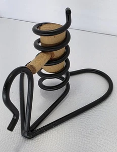 Schmiedeeisen Herzform Hof Kerzenhalter Spirale Primitive Country Amish - Bild 1 von 11