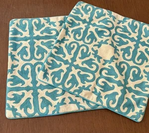 2 Large Embroidery/Crewel 20x20 Wisteria Pillow Covers New in Package Handmade - Picture 1 of 8