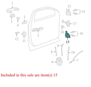 2010–2017 GMC Terrain Door Hinge Front Right Lower OEM 13501716 Used - Bild 1 von 22
