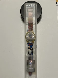 Vintage 1996 Atlanta Olympics Swatch Stop Watch 1932 Los Angeles Olympic Design - Picture 1 of 13